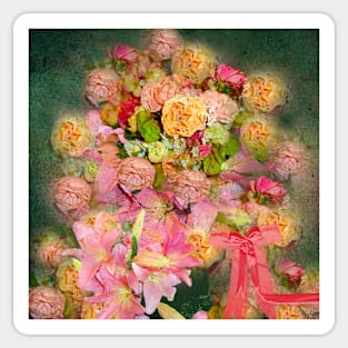 ROSES BOUNTIFUL SO SHABBY CHIC Sticker